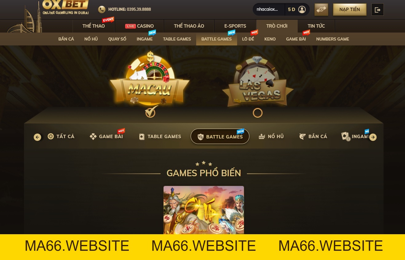 Battle Games Oxbet có gì hot? Cách chơi thế nào? - Ma66