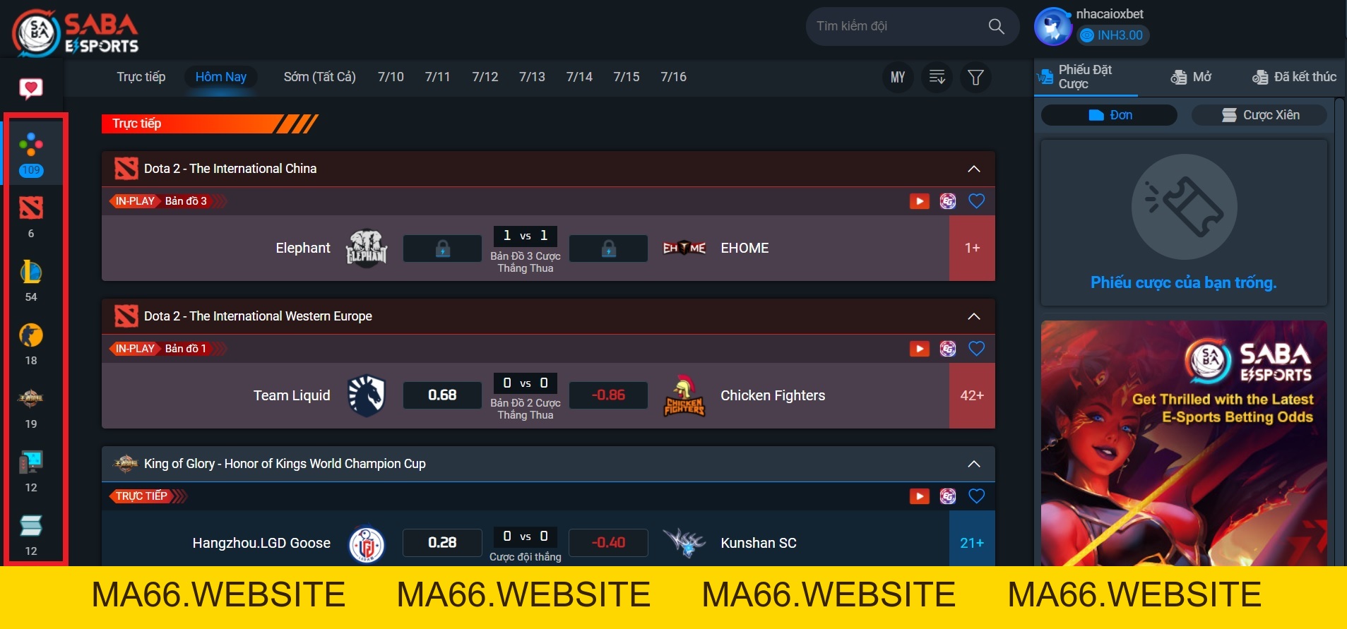 E-sports Oxbet gồm những môn nào? Cược ra sao? - Ma66