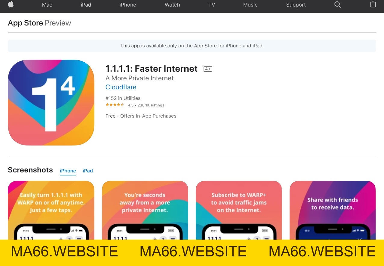 Cài đặt App 1.1.1.1 không bị nhà mạng chặn hiệu quả 100% - Ma66