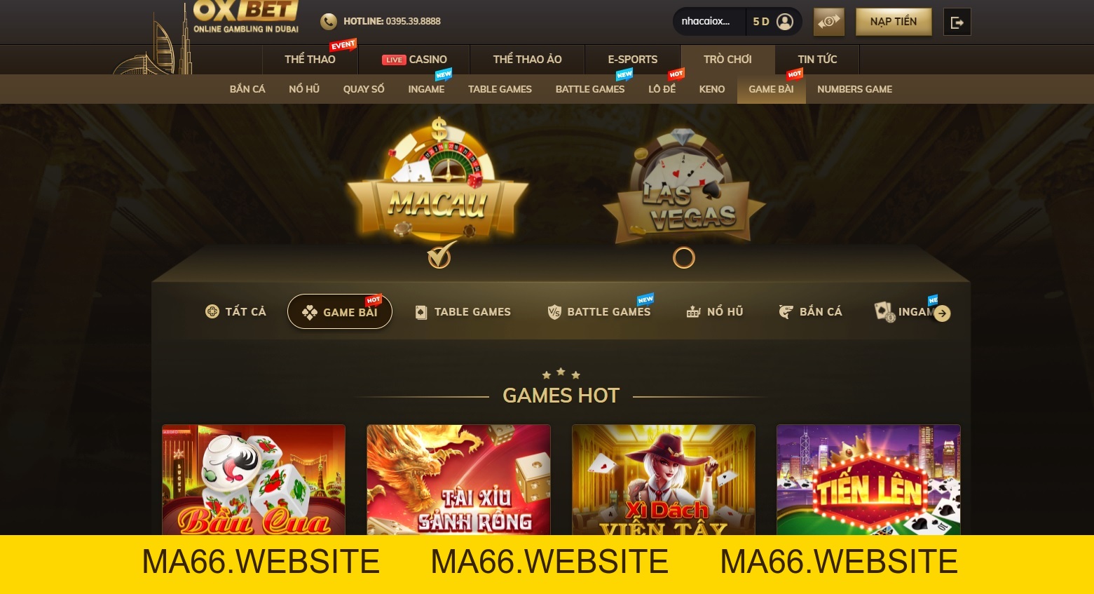 Game bài Oxbet có những loại bài nào? Chơi bài nào dễ thắng? - Ma66