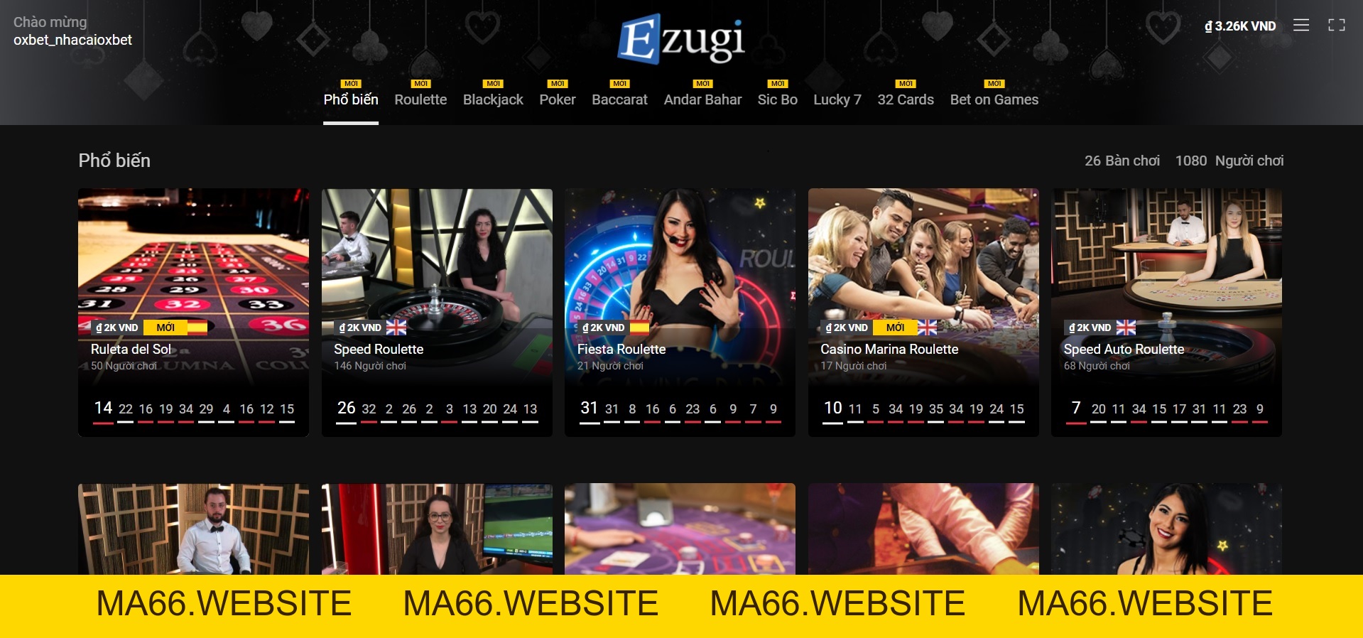 Ezugi là gì? Hướng dẫn chơi Ezugi tại nhà cái Oxbet - Ma66