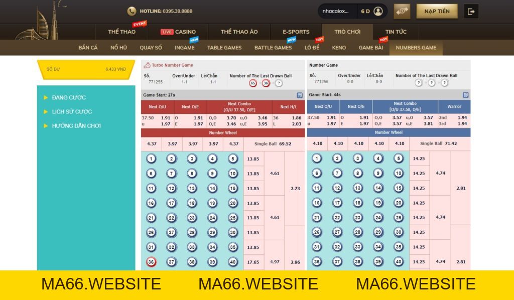 Hướng Dẫn Cược - ma66.website - Ma66