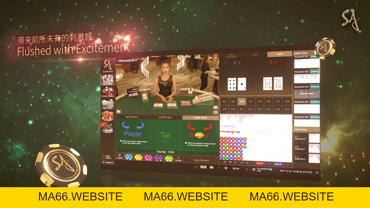 SA Gaming là gì? SA Gaming có những trò chơi Casino nào nổi bật - Ma66