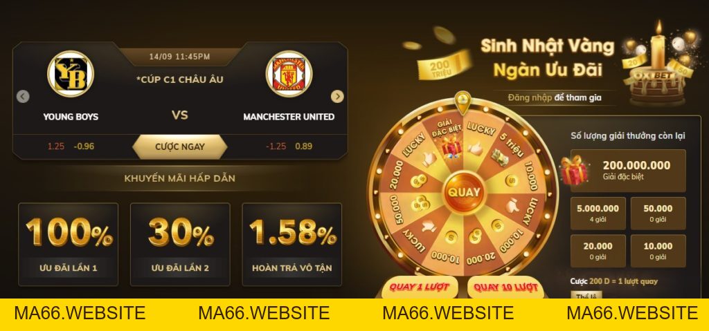 Sự kiện khuyến mãi mừng sinh nhật Oxbet 1 tuổi – 350.000.000 - Ma66
